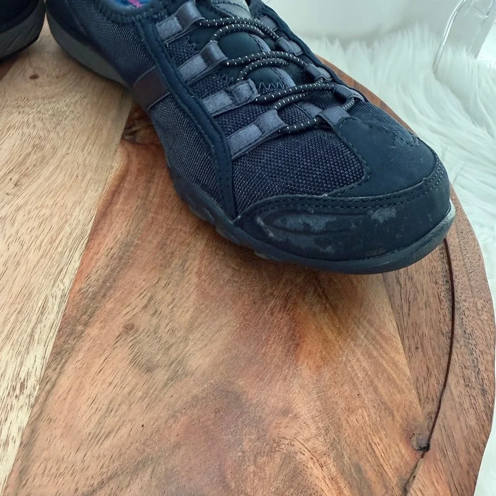 Skechers Relaxed Fit Memory Foam Navy Blue Bungee‎ Slip On Sneakers Wmns Sz 6.5